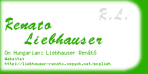 renato liebhauser business card