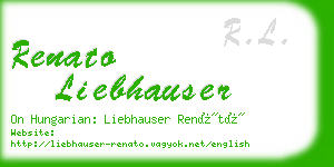 renato liebhauser business card